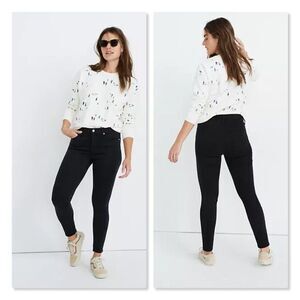 NEW! Madewell 9" High-Rise Skinny Jeans - size 28 in Black